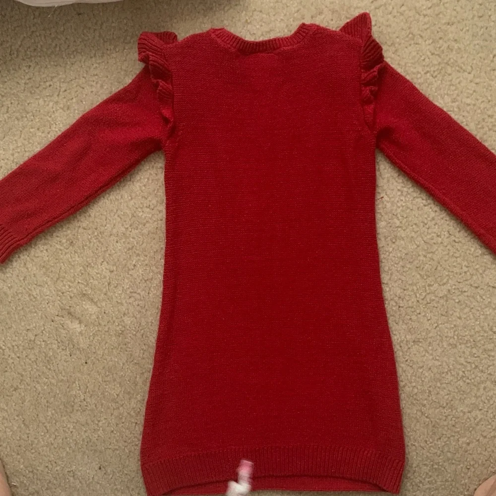 The Children's Place Red Cable Knit Sweater Dress - Picture 4 of 4